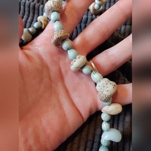 Vintage Handmade Long Shell Necklace